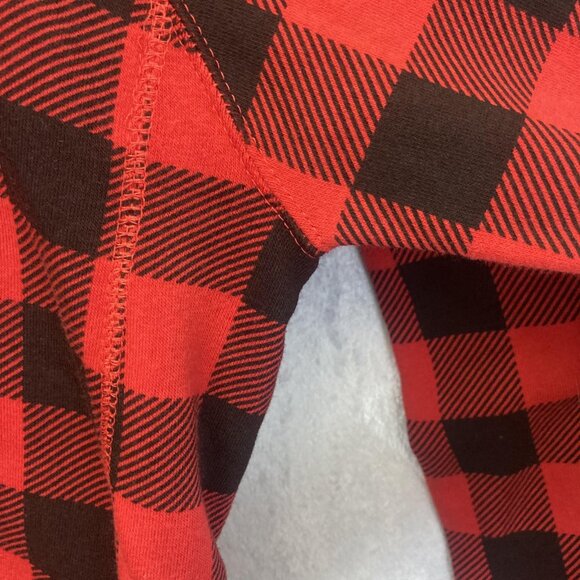 Universal Studios Buffalo Plaid Hoodie Adult XL Christmas Beaver Sweatshirt - Picture 6 of 8